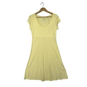 Toad&Co Nena Scoop Neck Cap Sleeve Dress NWT Yellow Size Medium